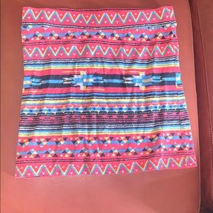 Tribal pattern mini skirt